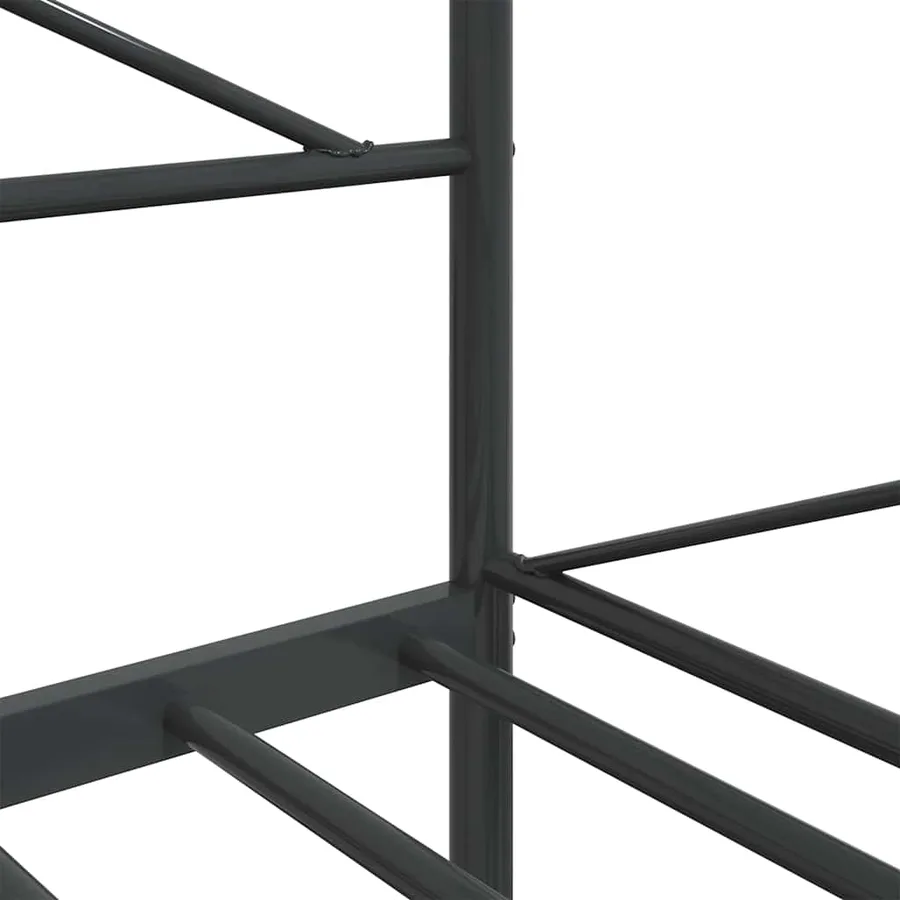 Lit de repos sans matelas noir 100x200 cm acier - 10