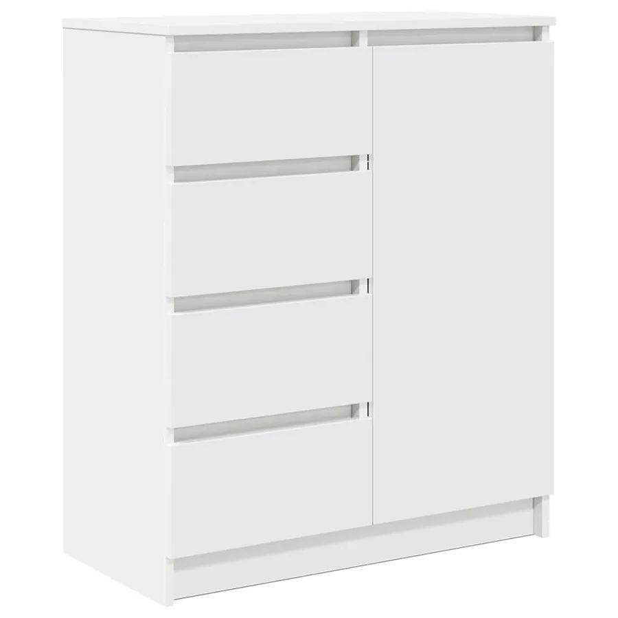 Buffet avec tiroirs blanc 71x35x84 cm bois d'ingénierie - 2