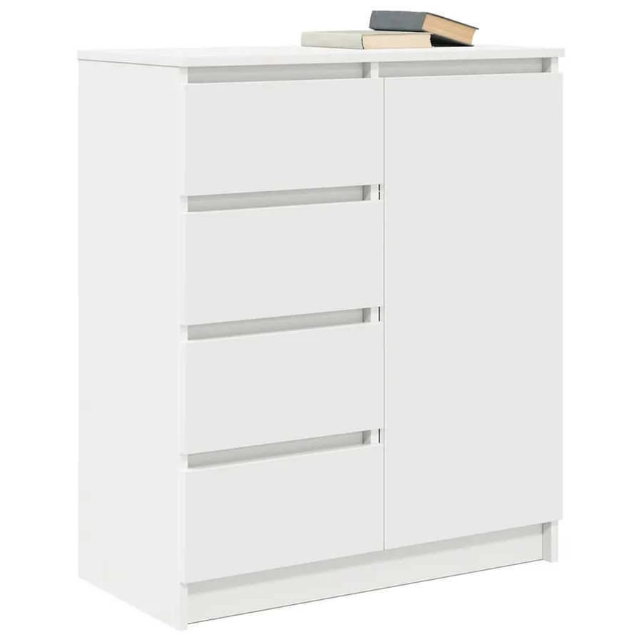 Buffet avec tiroirs blanc 71x35x84 cm bois d'ingénierie - 4