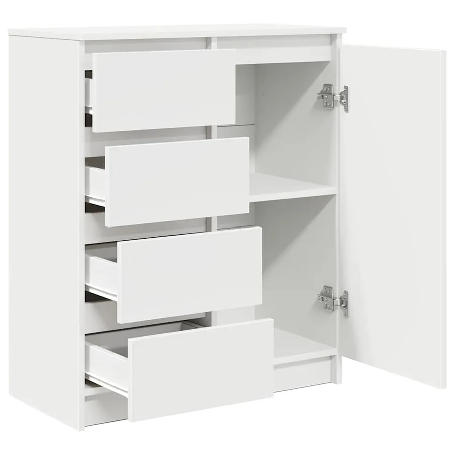 Buffet avec tiroirs blanc 71x35x84 cm bois d'ingénierie - 5