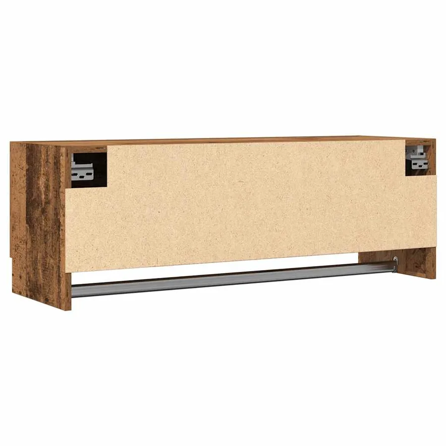 Garde-robe vieux bois 100x32,5x35 cm bois d'ingénierie - 5