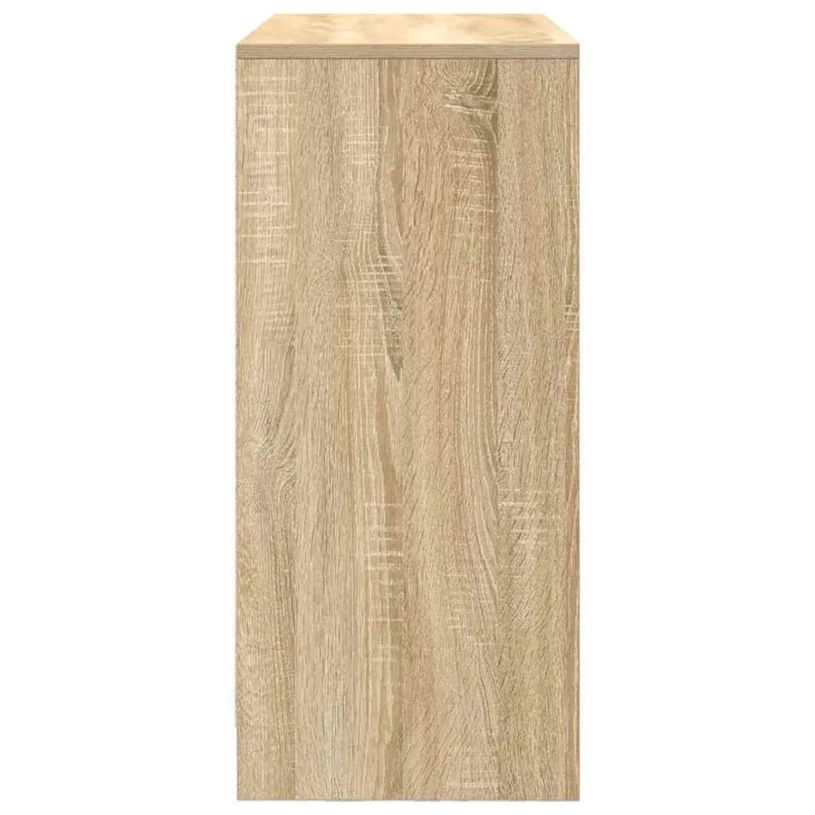 Buffet avec tiroir chêne sonoma 80x34x76 cm bois d'ingénierie - 7