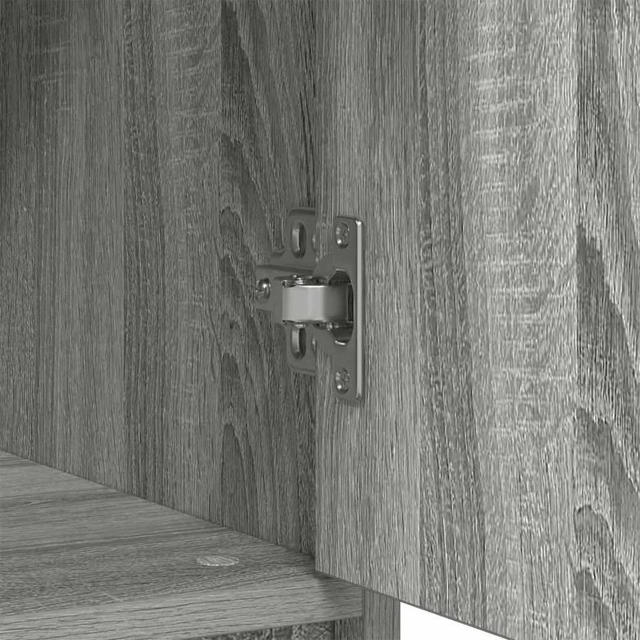 Buffet avec tiroir sonoma gris 80x34x76 cm bois d'ingénierie - 10