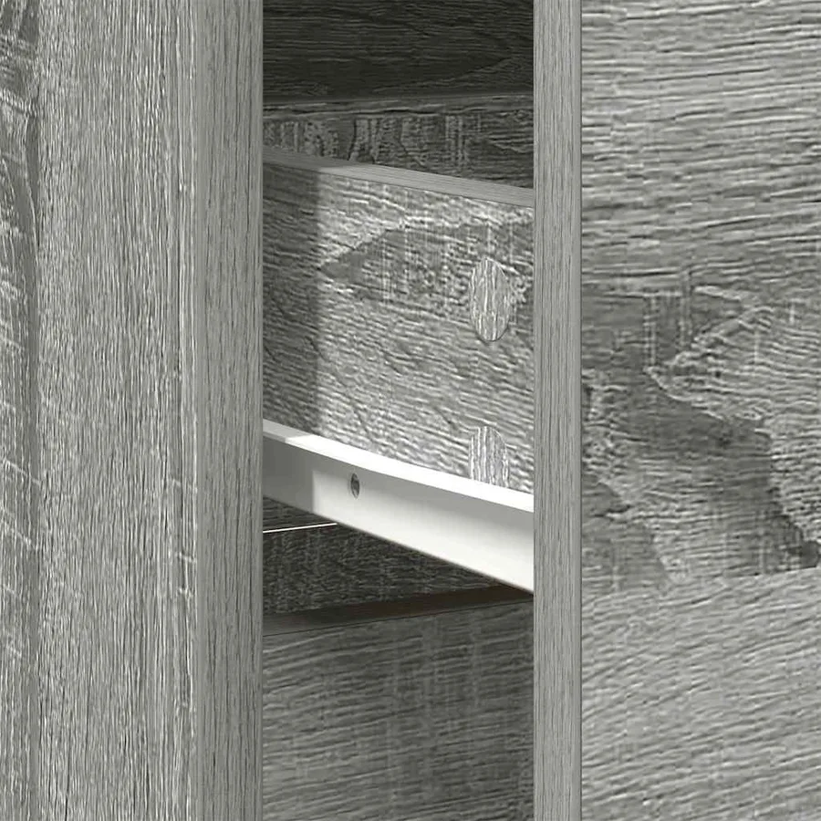 Buffet avec tiroir sonoma gris 80x34x76 cm bois d'ingénierie - 11