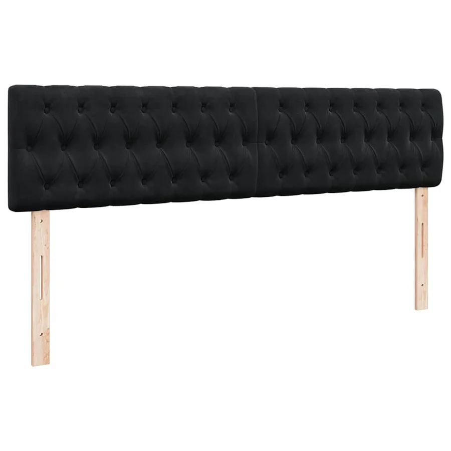 Cadre de lit ottoman avec matelas noir 200x200 cm velours - 9
