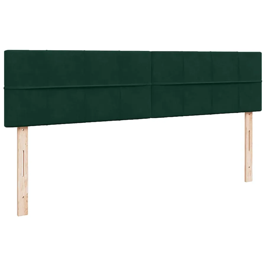 Cadre de lit ottoman avec matelas vert foncé 200x200 cm velours - 7