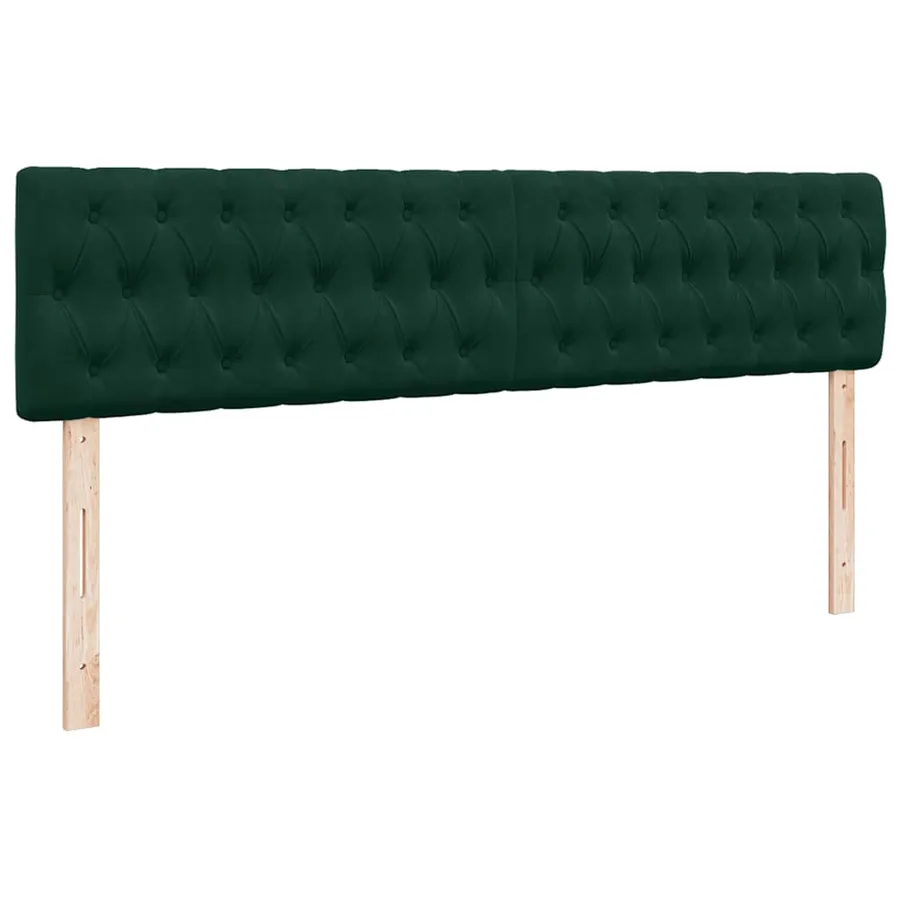Cadre de lit ottoman avec matelas vert foncé 200x200 cm velours - 10