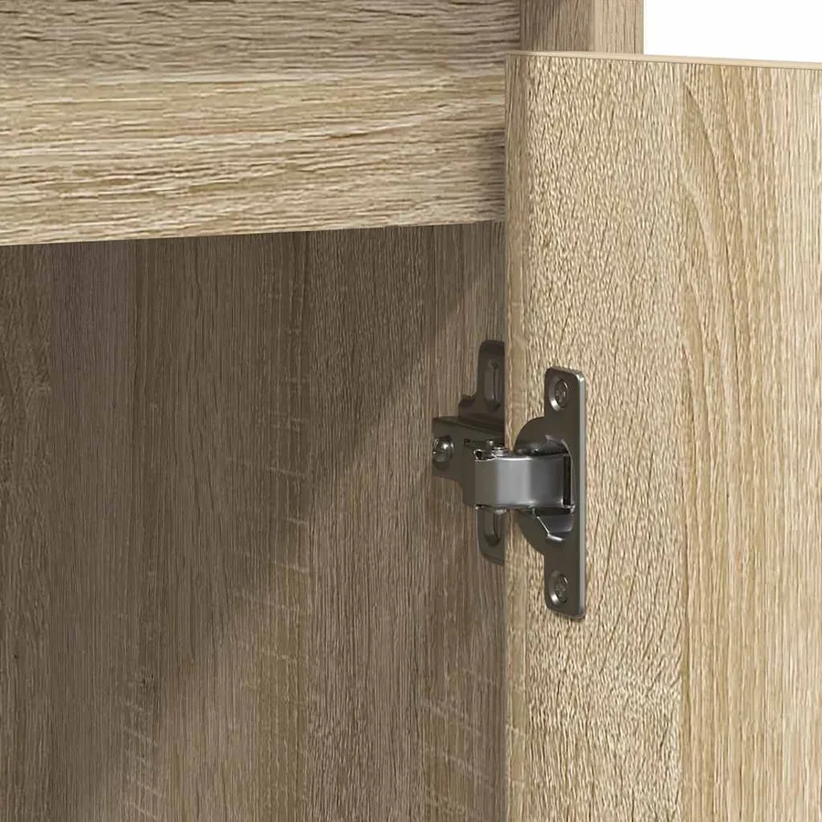 Buffet chêne sonoma 85x34x76 cm bois d'ingénierie - 10