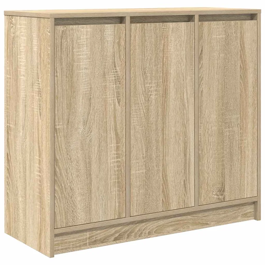 Buffet chêne sonoma 85x34x76 cm bois d'ingénierie - 2
