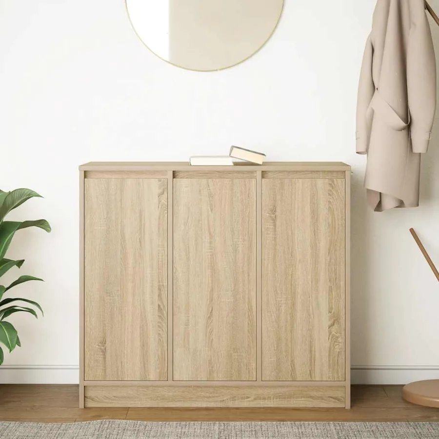 Buffet chêne sonoma 85x34x76 cm bois d'ingénierie - 3