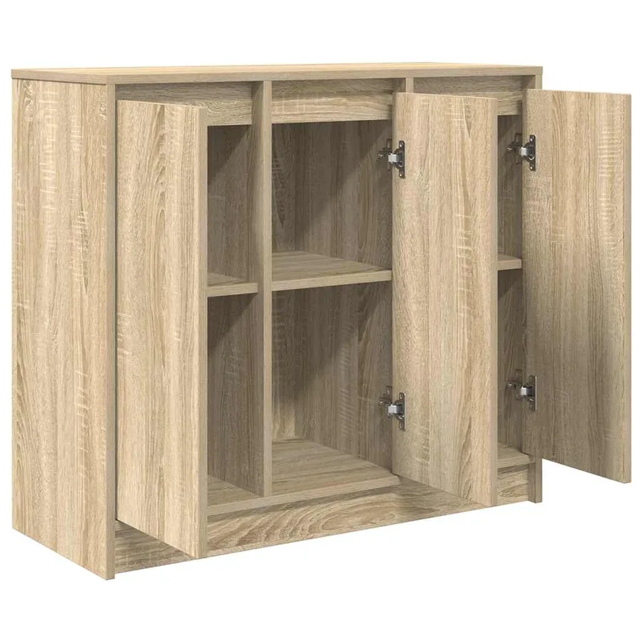 Buffet chêne sonoma 85x34x76 cm bois d'ingénierie - 5