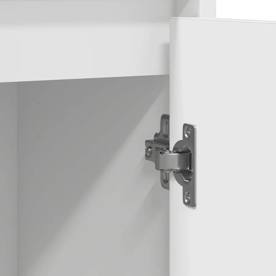 Buffet blanc 85x34x76 cm bois d’ingénierie - 11