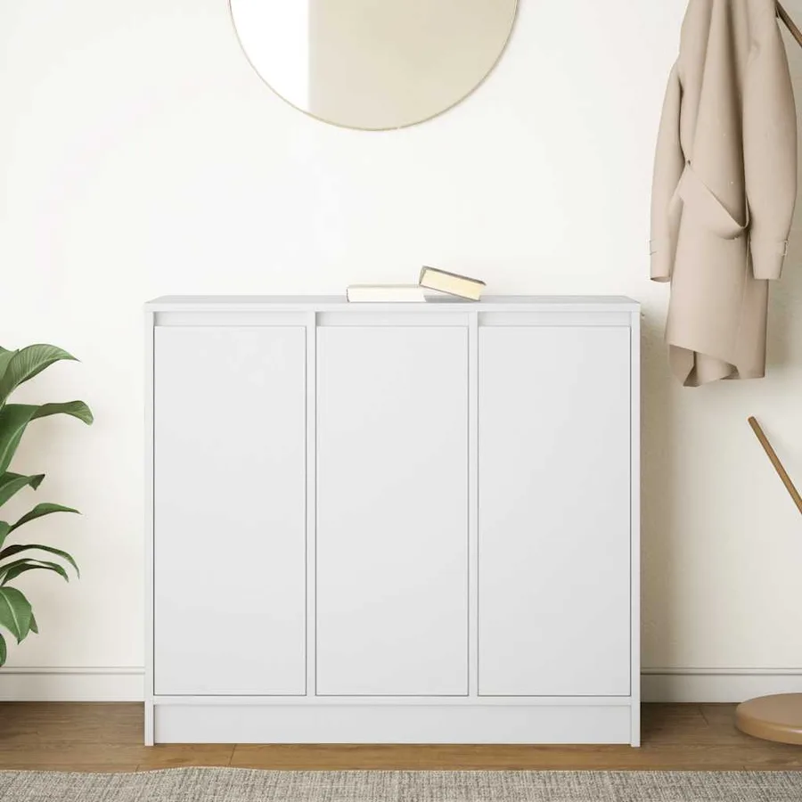 Buffet blanc 85x34x76 cm bois d’ingénierie - 3