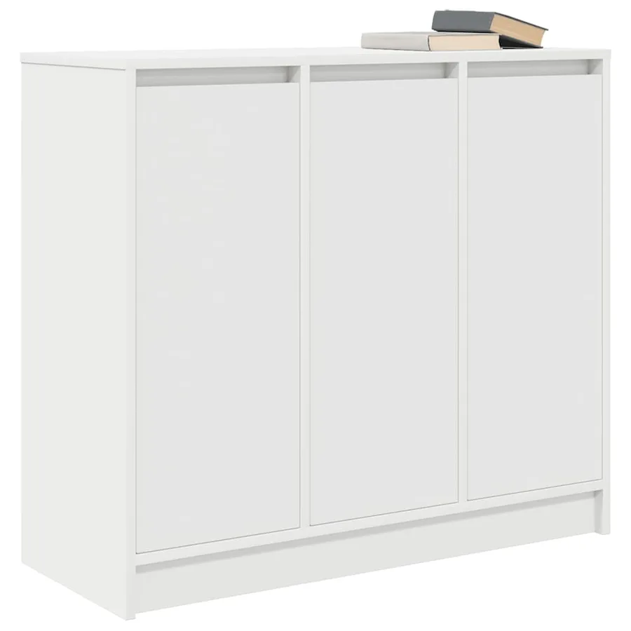 Buffet blanc 85x34x76 cm bois d’ingénierie - 4