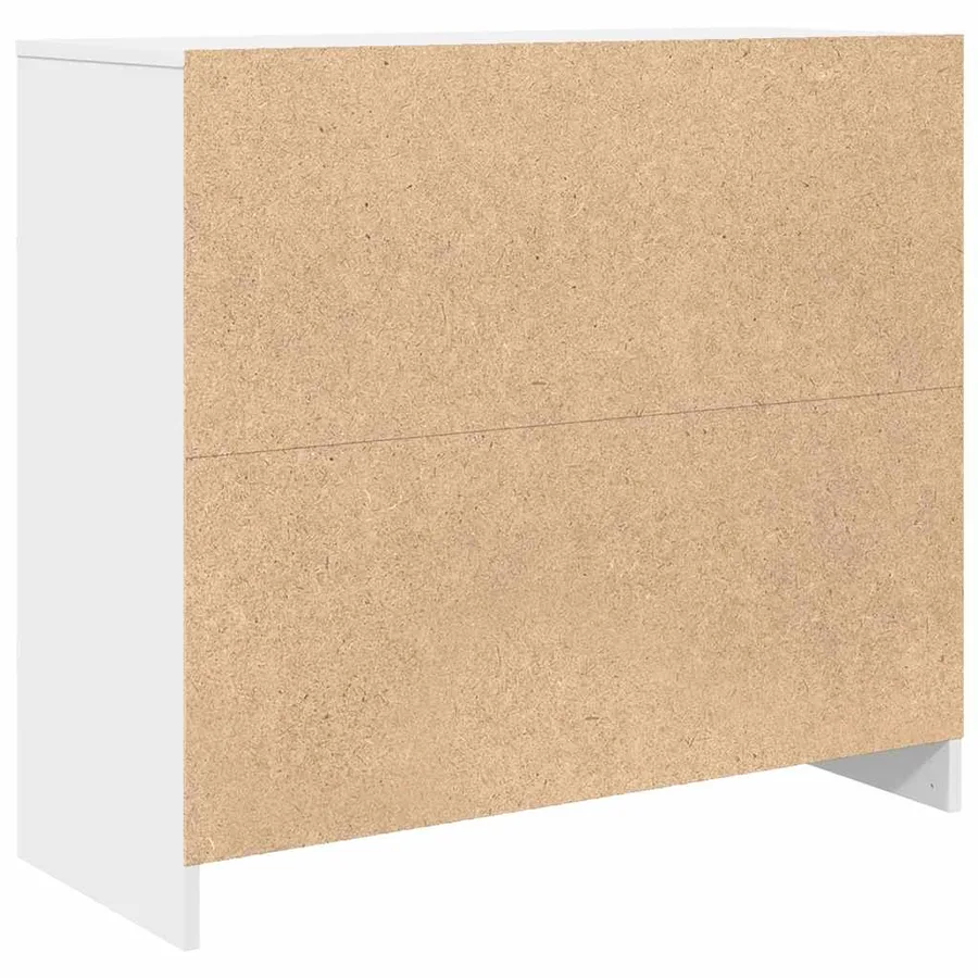 Buffet blanc 85x34x76 cm bois d’ingénierie - 8