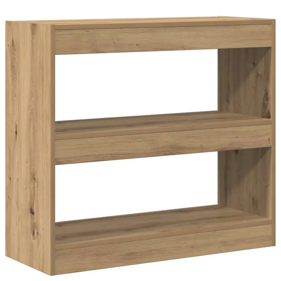 Bibliothèque/Séparateur de pièce chêne artisanal 80x30x72 cm - 2