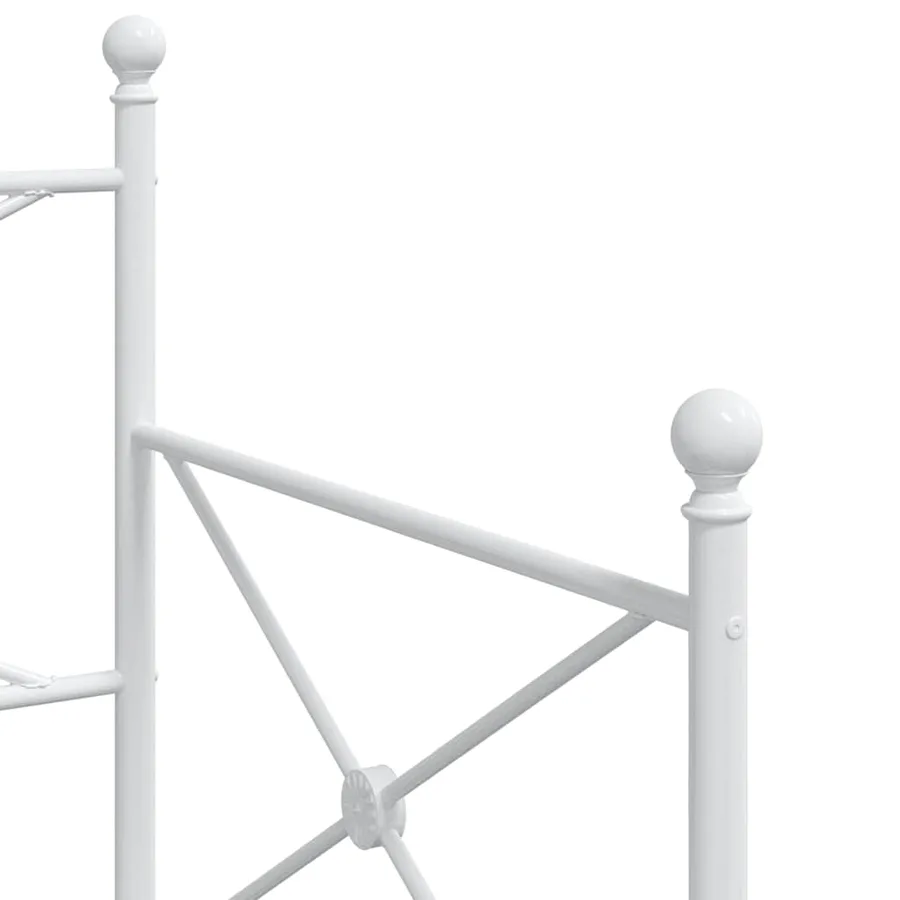 Lit de jour avec lit gigogne sans matelas blanc 80x200 cm acier - 10