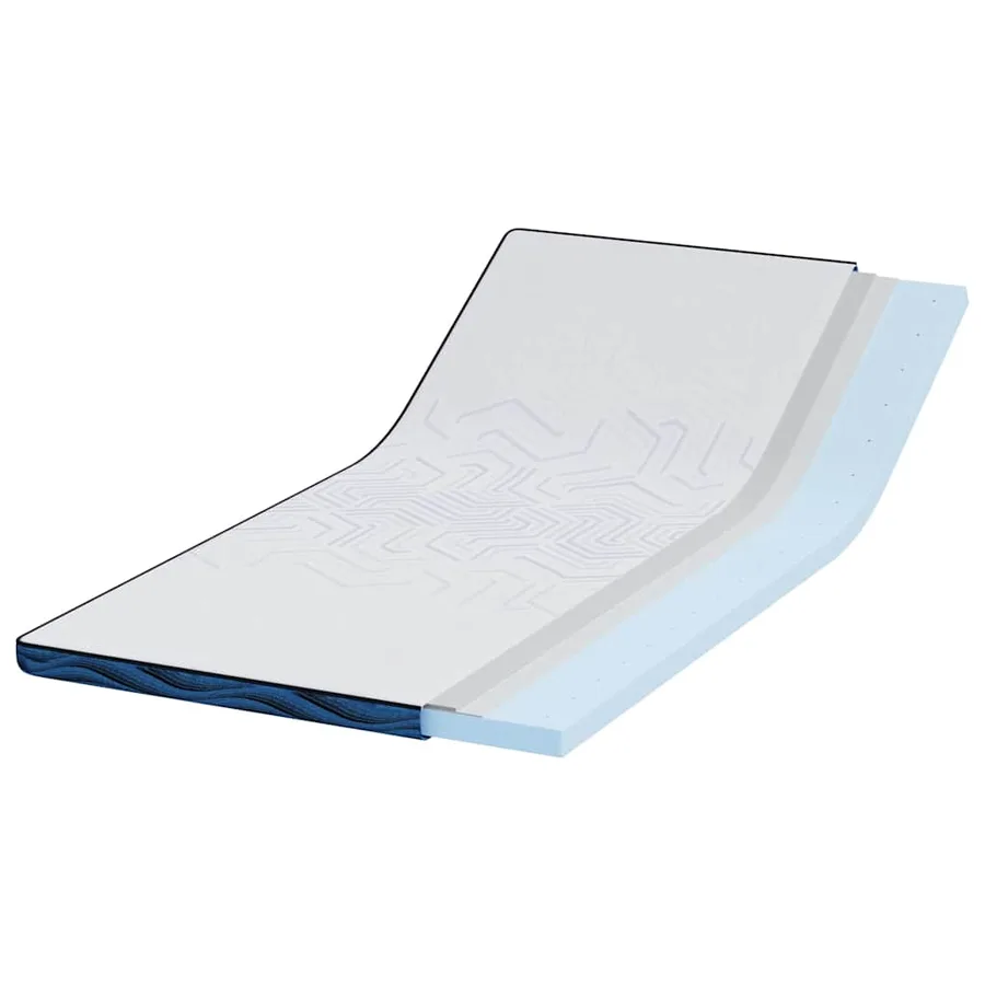 Surmatelas Blanc 90 x 200 cm Tissu jacquard - 3
