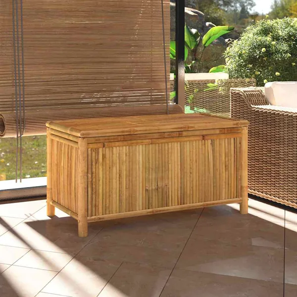 Garden Storage Box 110x52x55 cm Bamboo