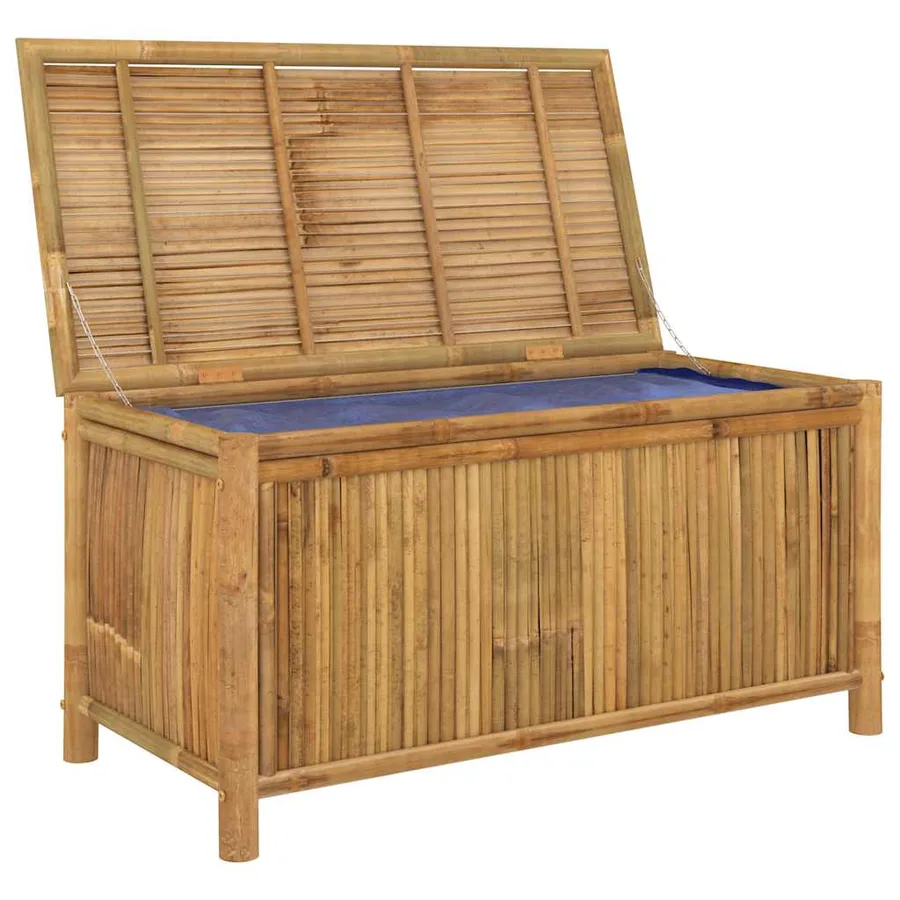 Boîte de rangement de jardin 110x52x55 cm Bambou - 5