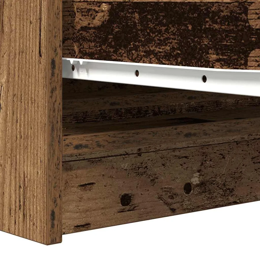 Buffet vieux bois 100x35x76 cm bois d'ingénierie - 10