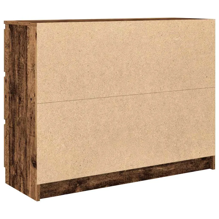 Buffet vieux bois 100x35x76 cm bois d'ingénierie - 8