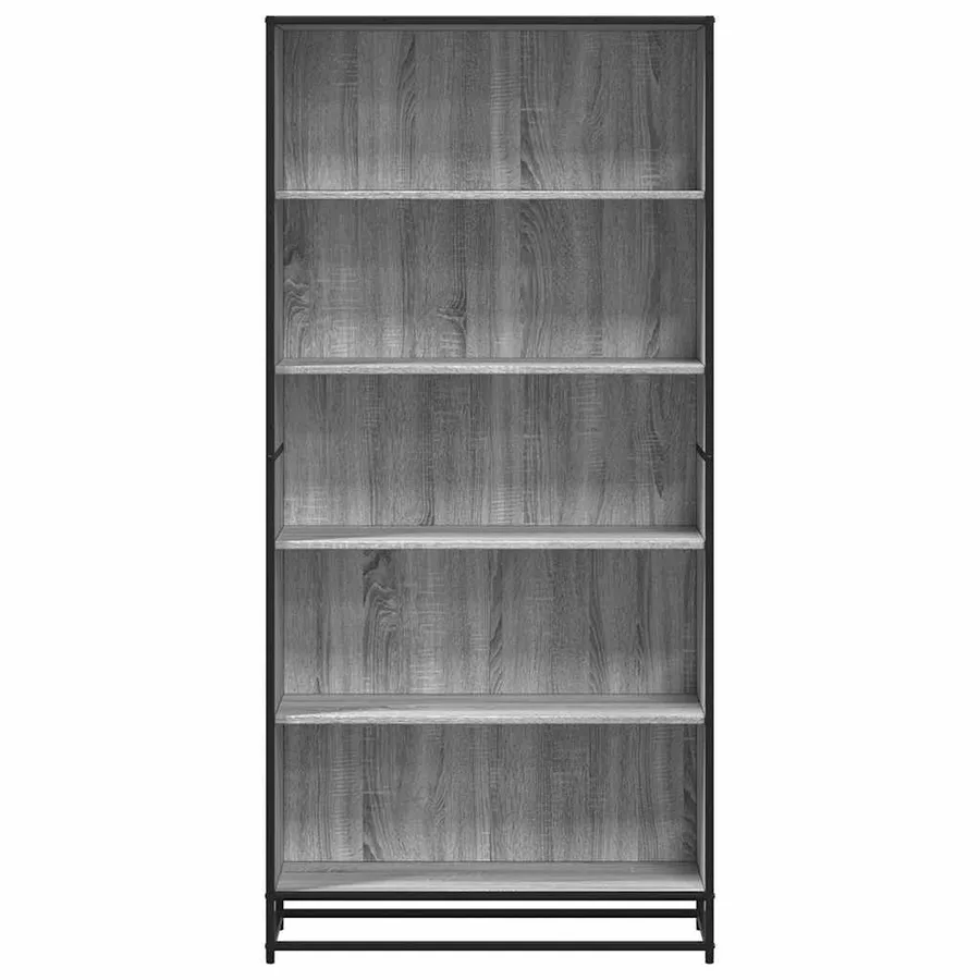 Bibliothèque sonoma gris 80,5x35x170,5 cm bois d'ingénierie - 4