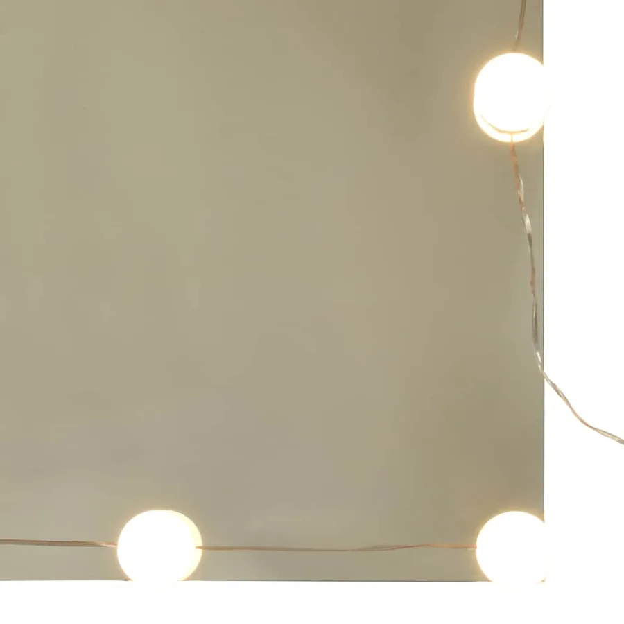 Armoire à miroir avec LED vieux bois 90x31,5x62 cm - 15