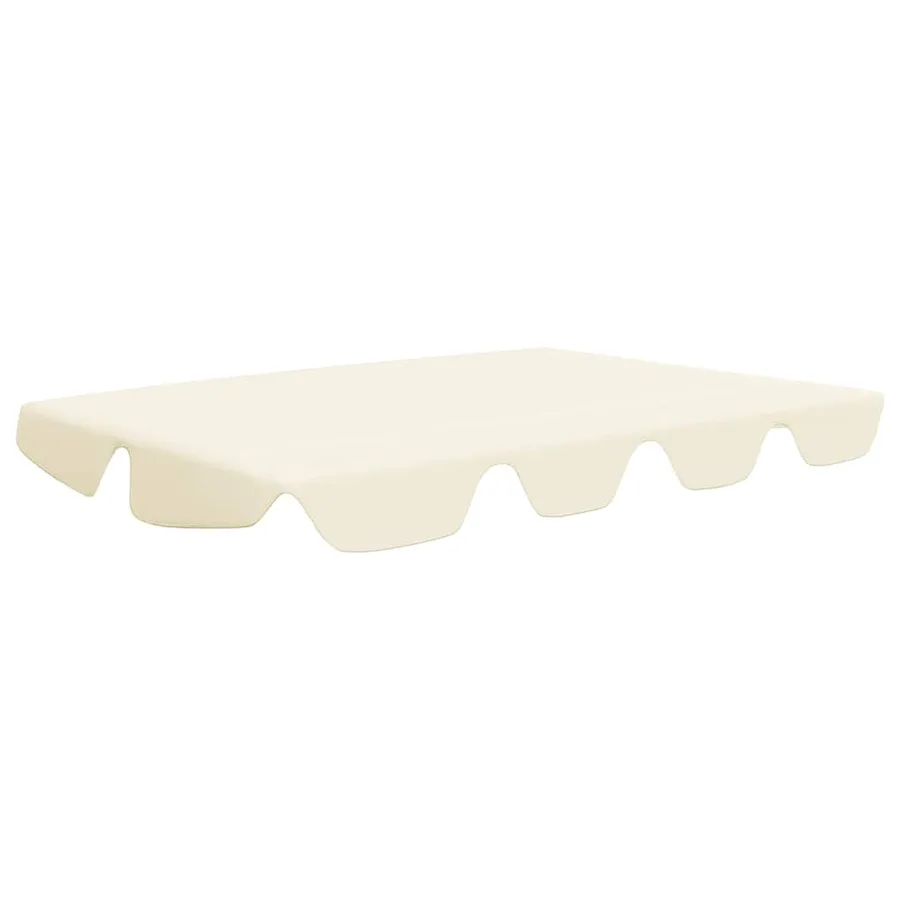Toit de rechange de balançoire crème 150/130x105/70 cm - 2