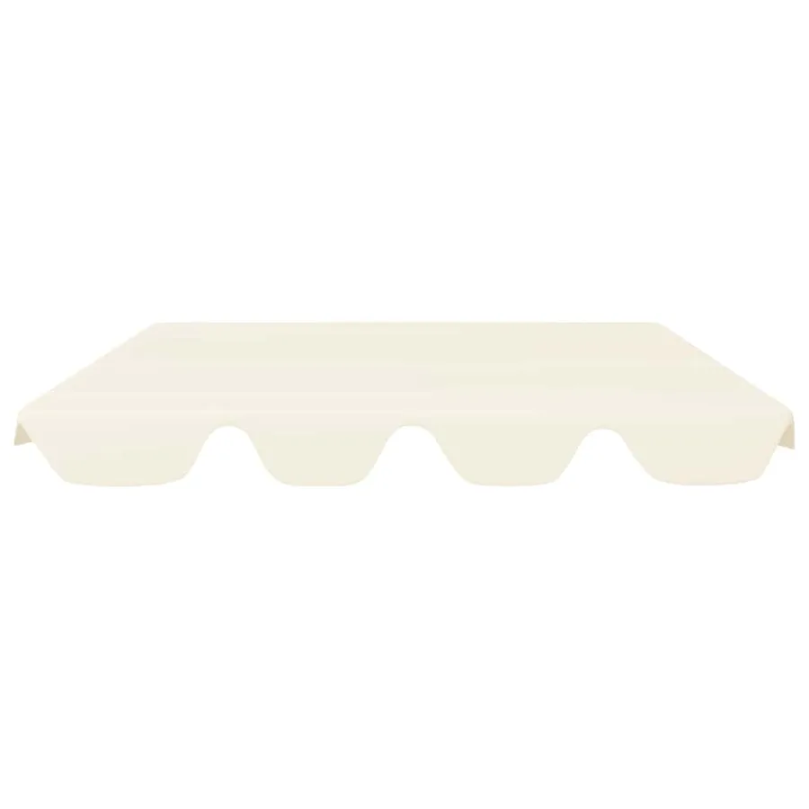 Toit de rechange de balançoire crème 150/130x105/70 cm - 3