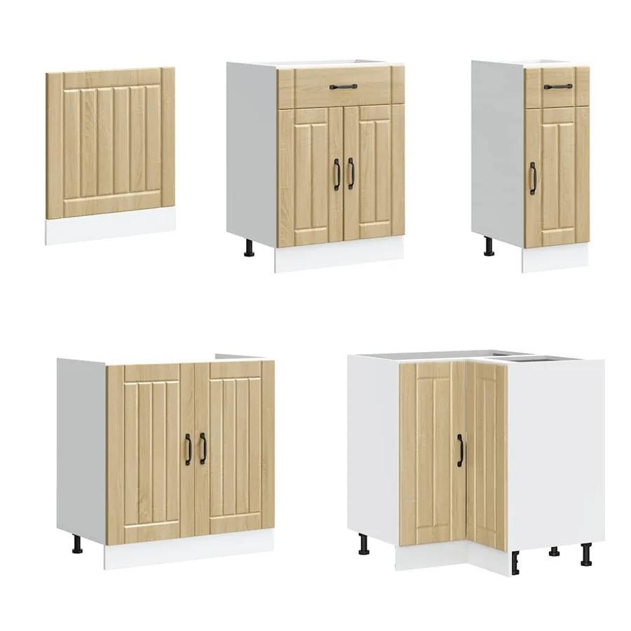 Ensemble d'armoires de cuisine 11 pcs Lucca bois d'ingénierie - 4