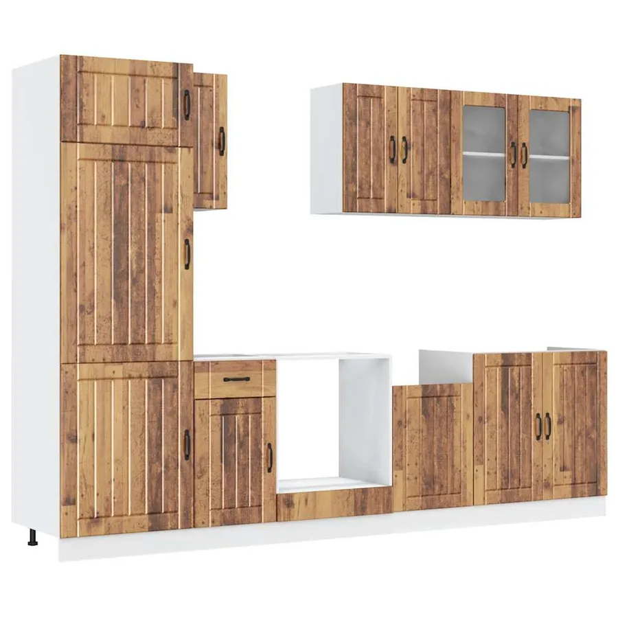 Ensemble d'armoires de cuisine 8 pcs Kalmar bois d'ingénierie - 2