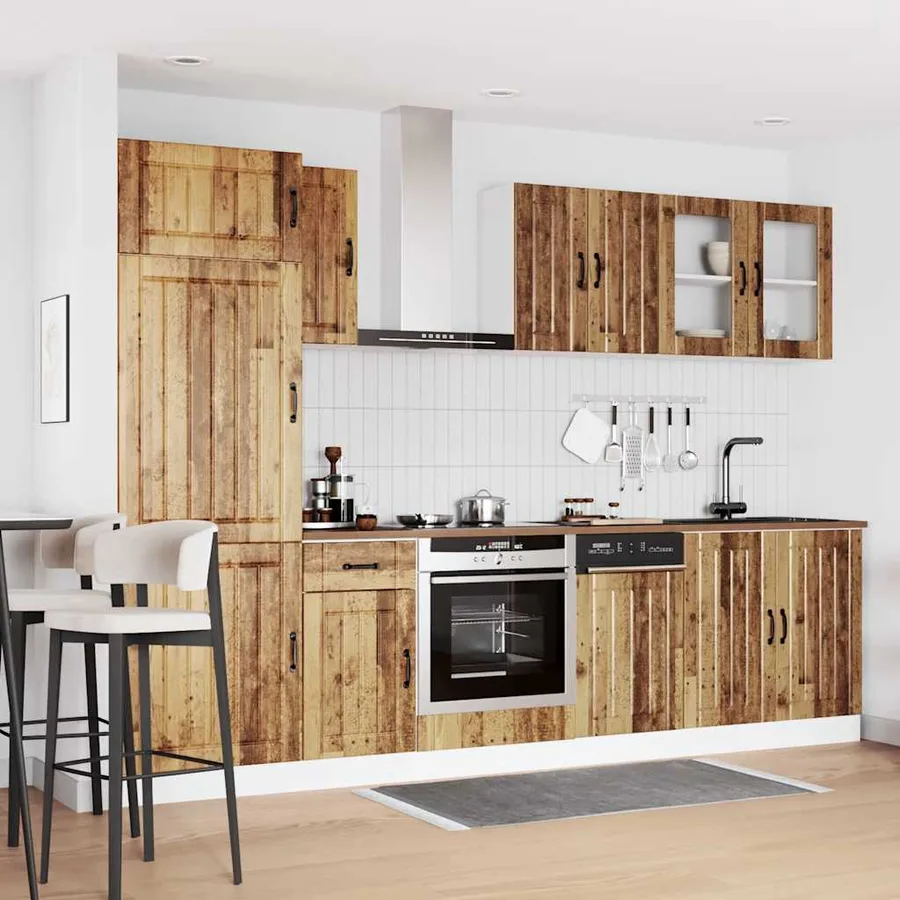 Ensemble d'armoires de cuisine 8 pcs Kalmar bois d'ingénierie - 3