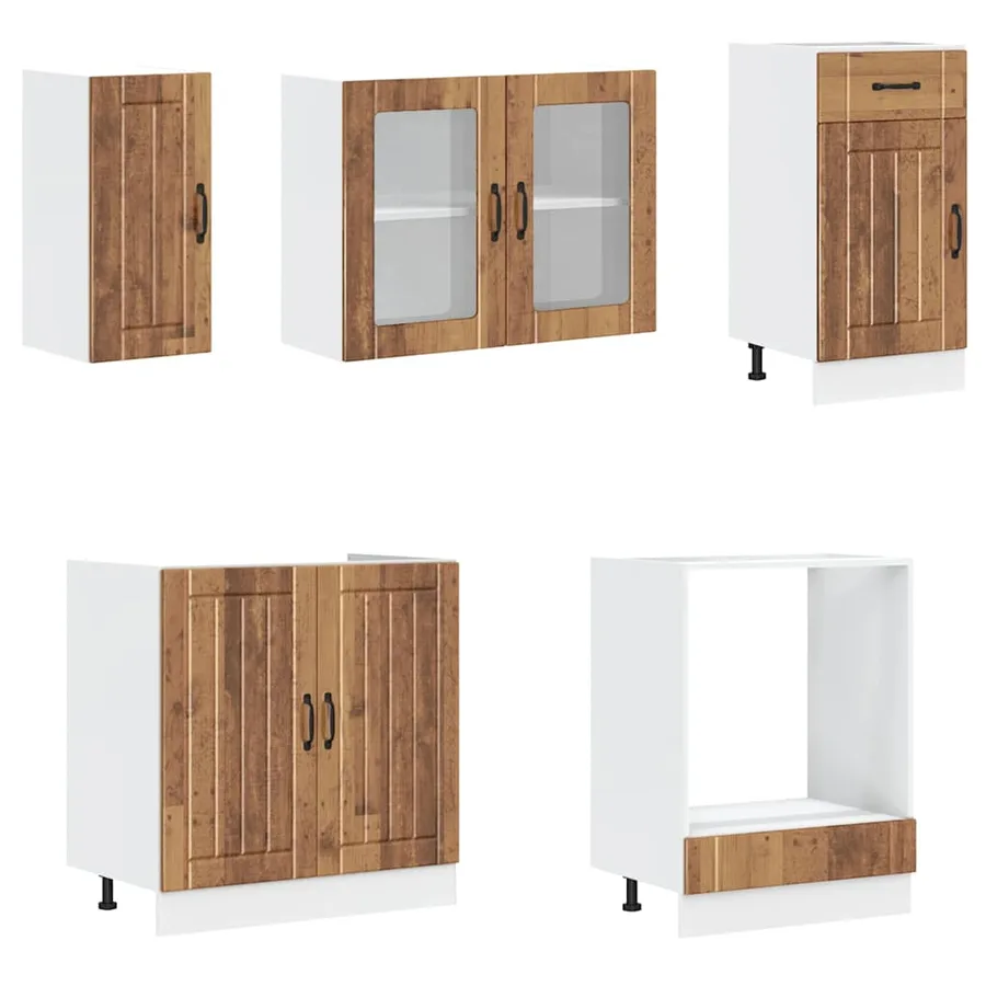 Ensemble d'armoires de cuisine 8 pcs Kalmar bois d'ingénierie - 4