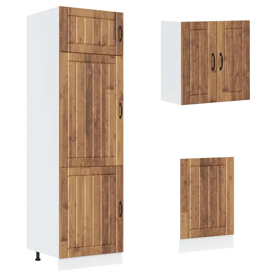 Ensemble d'armoires de cuisine 8 pcs Kalmar bois d'ingénierie - 5