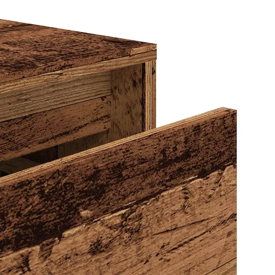 Tiroir boîte vieux bois 40,5x40x40 cm bois d'ingénierie - 8