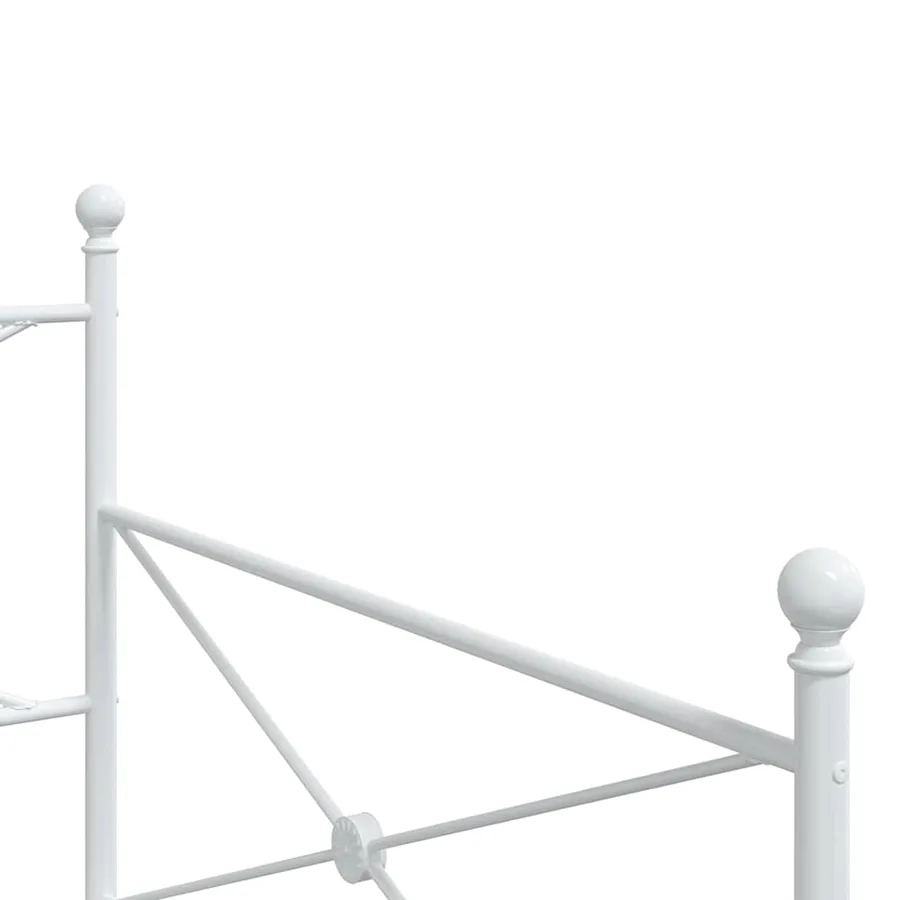 Lit de repos sans matelas blanc 107x203 cm acier - 8