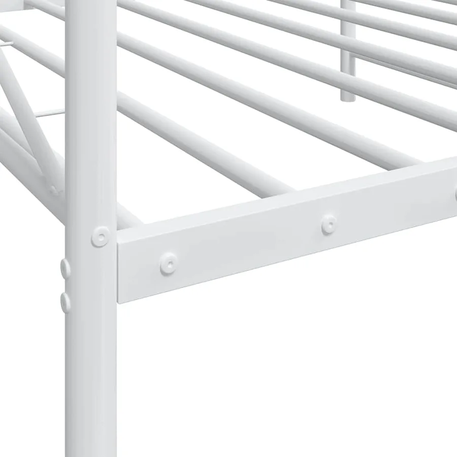 Lit de repos sans matelas blanc 107x203 cm acier - 9