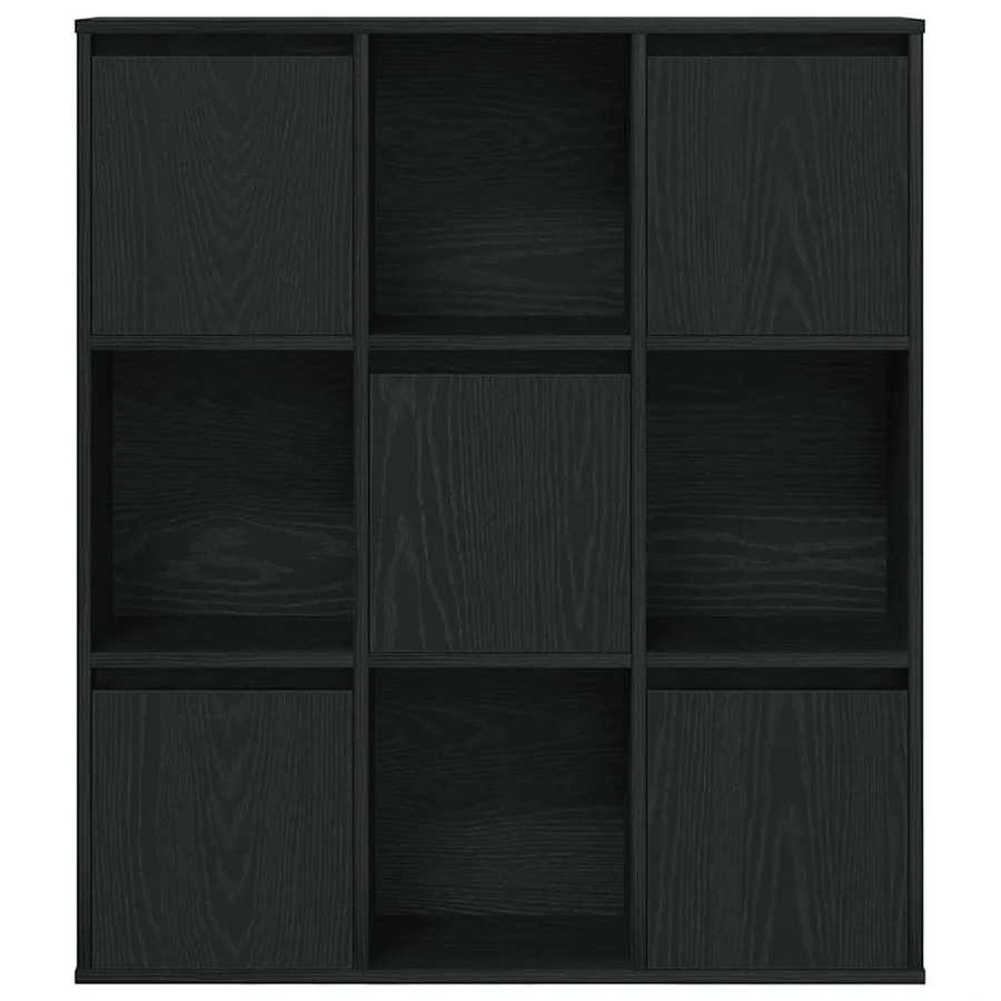 Bibliothèque chêne noir 89x24x101,5 cm bois d'ingénierie - 4
