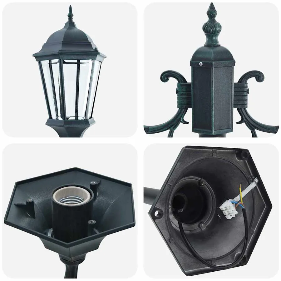 Lumière de jardin Vert vintage brossé 68 x 20 x 235 cm - 6