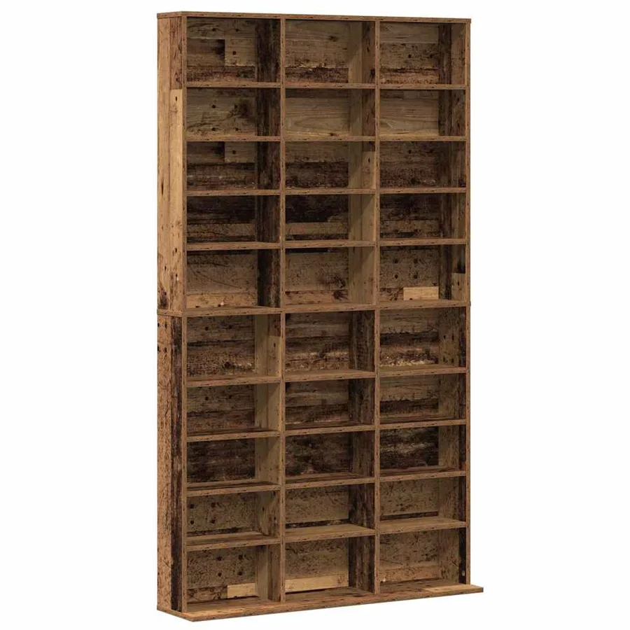 Meuble CD Bois ancien 101 x 23 x 177,5 cm Bois d'ingénierie - 2