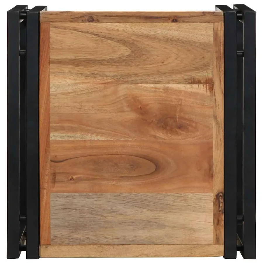 Table basse 40x40x35 cm bois massif acacia - 4