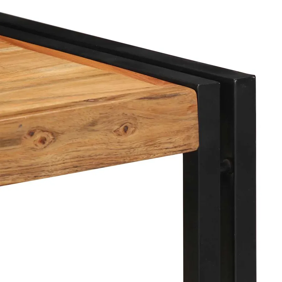Table basse 40x40x35 cm bois massif acacia - 5