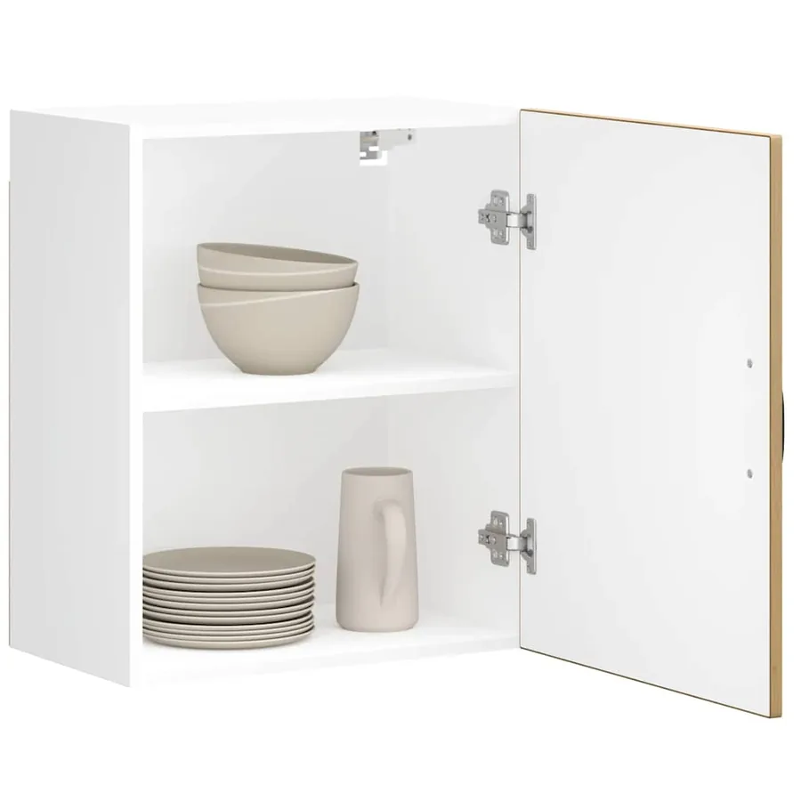 Armoires murales de cuisine 2 pcs Lucca en bois d'ingénierie chêne artisanal