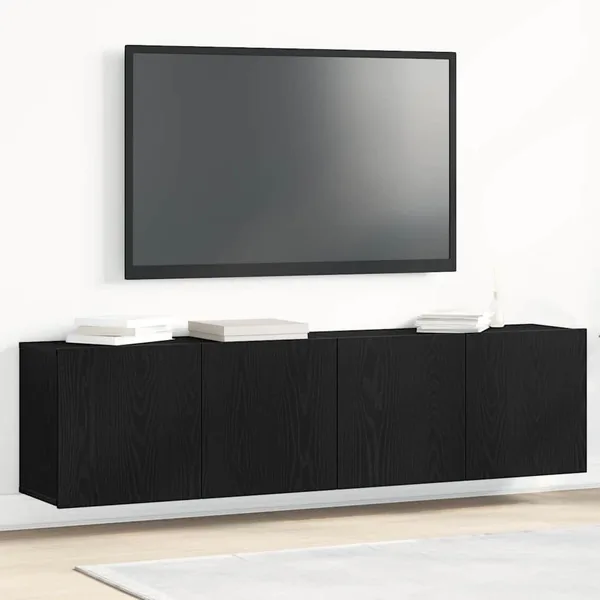 Meubles TV 2 pièces Chêne noir 160 x 30 x 41 cm Bois d'ingénierie