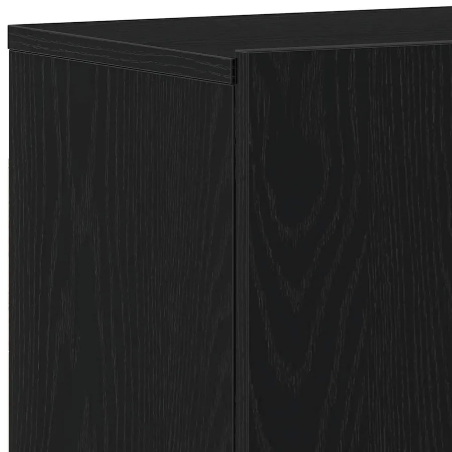 Meubles TV 2 pièces Chêne noir 160 x 30 x 41 cm Bois d'ingénierie - 9