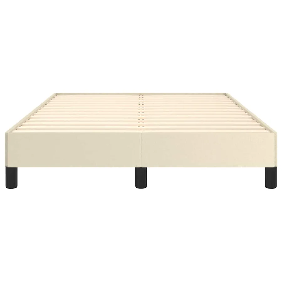 Cadre de lit sans matelas crème 120x190 cm similicuir - 5