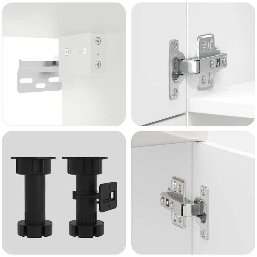 Ensemble d'armoires de cuisine 7 pcs Lucca bois d'ingénierie - 7
