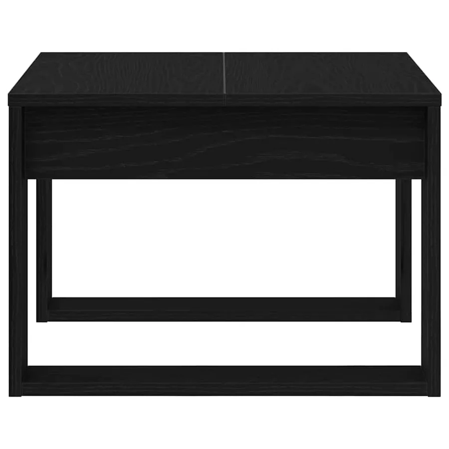 Table basse Chêne noir 50 x 50 x 35 cm Bois d'ingénierie - 7
