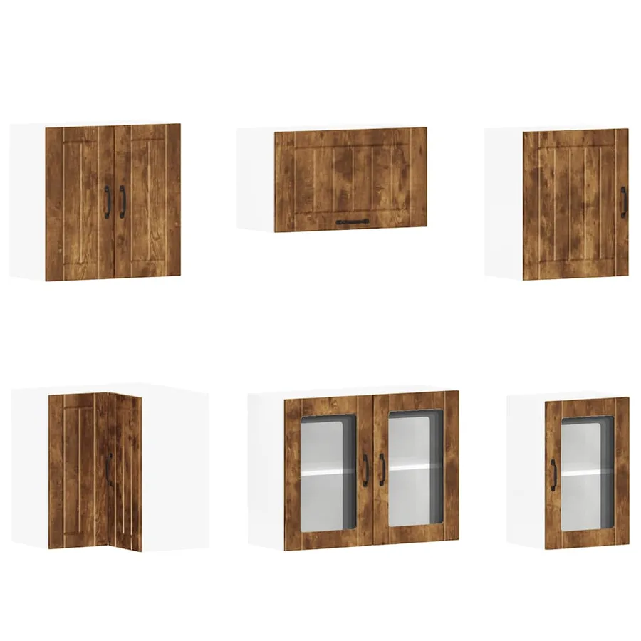 Ensemble d'armoires de cuisine 11 pcs Lucca bois d'ingénierie - 5